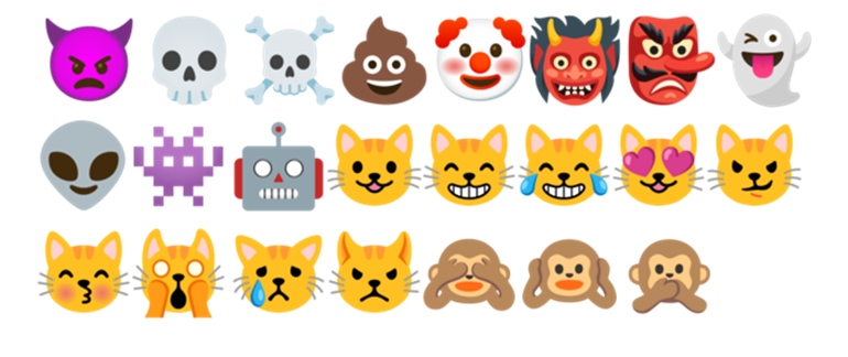 Animal face emojis