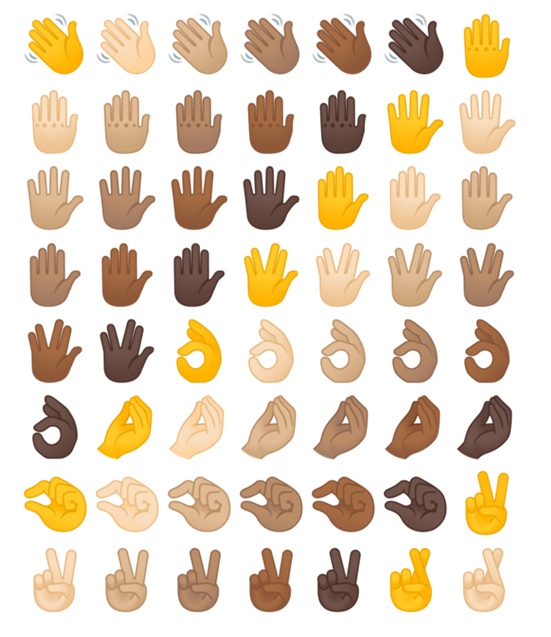 Hand emojis