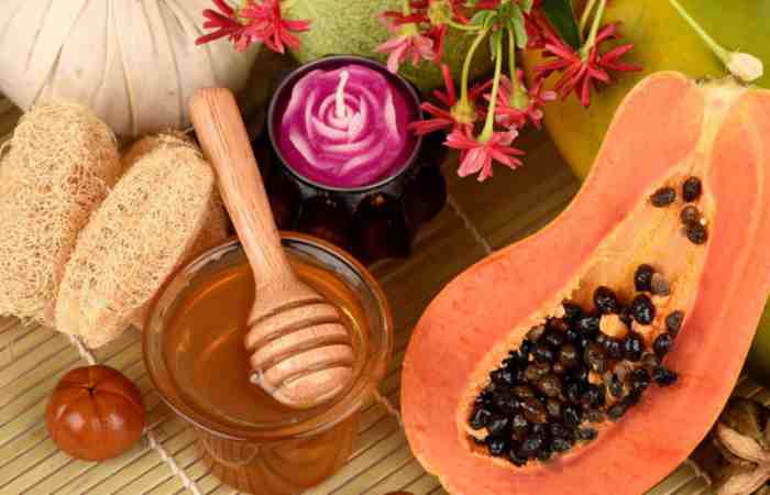 papaya + honey glow mask