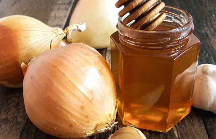 onion juice with honey