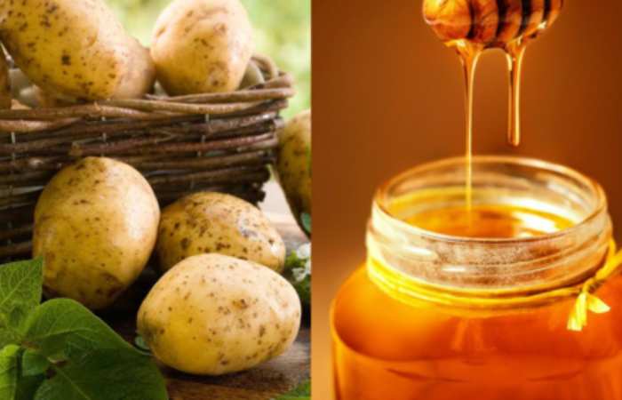 potato juice with honey