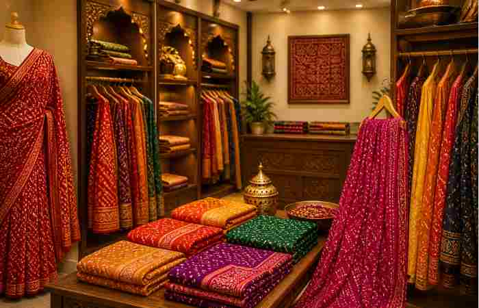 the bandhani women's clothing store in ahmedabad is what's unique